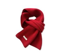 LumiSyne Winter Gestrickte Schal Für Damen Herren Australische Wolle Schal Einfache Einfarbig Rippen Strick Lange Halstuch Pashmina Weiche Warm Schal Kragen 160×20cm