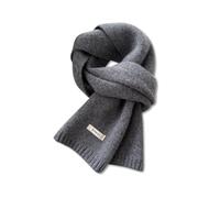 LumiSyne Winter Gestrickte Schal Für Damen Herren Australische Wolle Schal Einfache Einfarbig Rippen Strick Lange Halstuch Pashmina Weiche Warm Schal Kragen 160×20cm