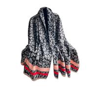 LumiSyne Winter Kaschmir Schal Für Damen Pashmina Schal Und Wickeltuch Leoparden Tiermuster Klassischer Mode Stil Reversible Schal Mit Quasten Große Lange Halstuch Weiche Warme Schultertuch Stola