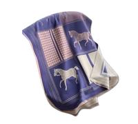 LumiSyne Winter Schal Kaschmir Stolen Farbnähte Kariert Retro Pferd Muster Reversible Schals Mit Quasten Langer Große Pashmina Schal Leicht Warme Stola Wrap