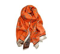 LumiSyne Winter Schal Kaschmir Stolen Für Damen Alphabet Und Retro Pferd Muster Warmer Pashmina Schals Mit Quasten Weiche Lange Schultertuch Stola