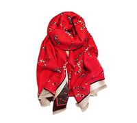 LumiSyne Winter Schal Kaschmir Stolen Für Damen Alphabet Und Retro Pferd Muster Warmer Pashmina Schals Mit Quasten Weiche Lange Schultertuch Stola