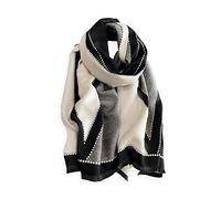 LumiSyne Winter Schal Kaschmir Stolen Für Damen Herren Mode Geometrische Muster Pashmina Schals Mit Quasten Paar Stil Langer Kaschmir Schal Weiche Warmer Schultertuch Stola