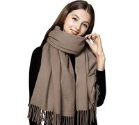 LumiSyne Winter Senior Kaschmir Schal Für Damen Klassisch Einfarbig Wollschal Mit Quasten Weiche Langer Pashmina Schals Warme Schultertuch Stola