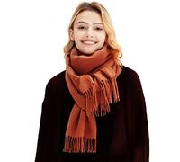 LumiSyne Winter Senior Kaschmir Schal Für Damen Klassisch Einfarbig Wollschal Mit Quasten Weiche Langer Pashmina Schals Warme Schultertuch Stola