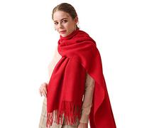 LumiSyne Winter Senior Kaschmir Schal Für Damen Pashminaschal Unifarben Mit Quasten Lang Und Verdickt Schals Tücher Hochzeit Stola