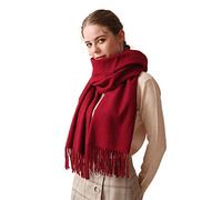 LumiSyne Winter Senior Kaschmir Schal Für Damen Pashminaschal Unifarben Mit Quasten Lang Und Verdickt Schals Tücher Hochzeit Stola