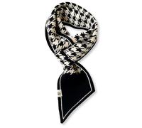 LumiSyne Winter Skinny Gestrickte Schal Damen Durchziehen Design Streifen Hahnentritt Tiger Leoparden Muster Klassische Retro Stil Kleiner Gestrickte Schal Schmaler Lange Halstuch Warme Schal Kragen