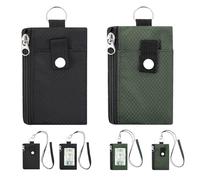 LUMOOM 2 Stück Brustbeutel mit RFID Schutz, Wasserdicht Umhängebeutel Tasche, Anti-Diebstahl Unisex Reisegeldbeutel, Brusttasche Mini für Herren Damen Kreditkarten Münzen Geld