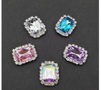 LUMoony Schnürsenkel Charms 10 Stück 5 Farben Schnürsenkel Charms Mit Strass Bunte Schuh Schnalle DIY Glänzende Sneaker Schuhclips Kristall Schuhe Clips Zubehör Schuhschnallen mit Schmucksteinen