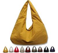 Luna Lush Bag,Maison Ginza Luna Lush Bag,Large Nylon Slouchy Tote Bag Men Women,Large Capacity Multi-Pocket Travel Waterproof Bags,for Travel Commute,A