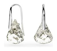 Lunar Drop-Ohrhänger, Grau, Rhodiniert OS