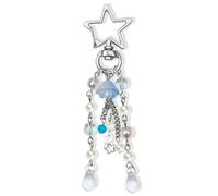 LunarCharm Y2K Ästhetische Stern Zubehör Qualle Schlüsselanhänger Niedlicher Schlüsselanhänger für Mädchen Frauen Taschenanhänger Anhänger y2k accessoires, Hellblau