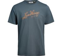 Lundhags Men's Järpen Logo T-Shirt Dark Sky Blue S