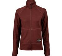 Lundhags Women's Tived Merino Full Zip Burgundy XL