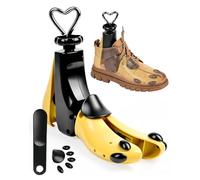 LUNEKUCK Schuhspanner Herren Damen Schuhdehner Schuhweiter Stiefelspanner 4-Wege Breite Schuhe Damen mit Schuhlöffel für Einstellbare Länge und Breite (43-47)