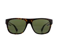 Lunettes De Soleil Gucci Gg0341s 003 Havana Vert Einheitsgröße