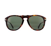 Persol 0PO0649 24/31 Kunststoff Pilot Havana/Havana Sonnenbrille, Sunglasses Havana/Havana Mittel