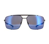 Lunettes de soleil Porsche Design P8919 D Gunmetal noir Strong Blue Blue Mirror Einheitsgröße