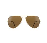 Lunettes De Soleil Ray-Ban Aviator 3025 Or Brun Polarisé 001/57 Einheitsgröße
