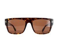 Lunettes de soleil Tom Ford Dunning FT0907 52E Havana Shiny Brown Einheitsgröße