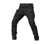 LUNULE Angebote des Tages Heute, Arbeitshosen Männer Chino Hose Herren Regular Fit Einfarbig Cargo Hose Casual Regular Fit Taktisch Hosen Mit Multi Taschen Taktische Hose Jogpants Herren(Black,L)