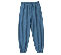 LUNULE Angebote des Tages Heute, Arbeitshosen Männer Latzhose Herren Arbeitshose Einfarbig Lang Sporthose Mit Kordelzug Und Taschen Regular Fit Sweathose Taktische Hose Herren Freizeithose(Blau,M)