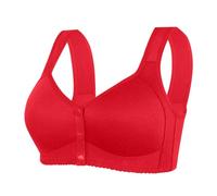 LUNULE Angebote des Tages Heute, BH Damen Mit Bügel Bustier Damen Einfarbig Push Up BH Klassische Bralette Soft Cup Bralette Bequeme Bra Haltungskorrektur BH Super Push Up BH Soft BH(Red,48)