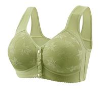 LUNULE Blitzangebote, BH Ohne Bügel BH Damen Einfarbig Push Up BH Klassische Bralette Soft Cup Bralette Bequeme Bra Haltungskorrektur BH Push Up BH Ohne Buegel BH Top Damen Mit Cups(Green,36)