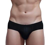 LUNULE Herren Slips Sexy Nahtlos Unterwäsche Low Waist Unterhosen Atmungsaktive Retroshorts Männer Trunks Mini Briefs Durchsichtige Brazilbrief Ultra Soft Underwear Einfache Einfarbig Briefs Höschen