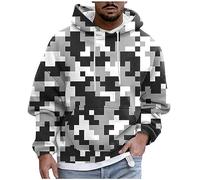 LUNULE Hoodie Herren Oversize Weihnachts Pullis Camouflage Druck Langarm Pullover Mit Kapuze Casual Sport Sweatshirt Hoody Locker Norweger Männer