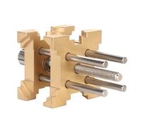 Luocute Verstellbarer Messing Uhrwerkhalter, Kratzfester | Uhrengehäuseklemme mit Kunststoffbox, Edelstahl, für Heimwerker-Reparatur, Hobby-Handwerk, Batteriewechsel