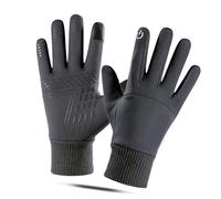 Luocute Winter wasserdichte Fahrradhandschuhe, Touchscreen, rutschfeste | Outdoor-Thermo-Fäustlinge, Polyesterfaser, winddicht, Vollfinger, zum Wandern, Laufen, Fahren, Männer und Frauen