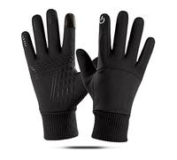 Luocute Winter wasserdichte Fahrradhandschuhe, Touchscreen, rutschfeste | Outdoor-Thermo-Fäustlinge, Polyesterfaser, winddicht, Vollfinger, zum Wandern, Laufen, Fahren, Männer und Frauen