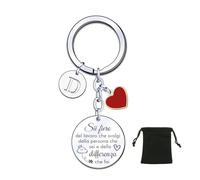 LUODAN Geschenk für Kollegen Schlüsselanhänger A-Z mit Initialen für Kollegen Freund Schlüsselanhänger Geschenk für Kollegen, die gehen Danke Ruhestand Geschenke für Kollegen und Freunde Geschenk