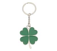 LUOEM Lucky Clover Keychain Kleeblatt-Charme-Schlüsselring Vier Blatt Schlüsselanhänger für St.Patrick Day Birthday Friends Holiday Gift