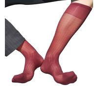 LUOFENG Durchsichtige Socken, durchsichtige Herren-Socken, Business-Socken, lang, über der Wade, Kleid oder Arbeit, Nylonsocken, kniehohe Kleidersocken, Geschenke