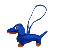 LUOFENG Mini süßer Dackel-Hund-Schlüsselanhänger-Anhänger, schöner PU-Leder-Tiere-Schlüsselanhänger für Handtasche, Tasche, Rucksack, Handtasche