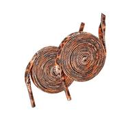 LUOFENG Schnürsenkel mit Leopardenmuster, 120 cm lang, flach, Polyester, Ersatz-Schnürsenkel für Sneaker, Läufer, Stiefel