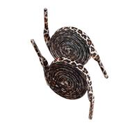 LUOFENG Schnürsenkel mit Leopardenmuster, 120 cm lang, flach, Polyester, Ersatz-Schnürsenkel für Sneaker, Läufer, Stiefel