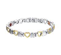 luoluoluo Magnetarmband Damen, Lymphdrainage Magnetic Armbänder, Magnetic Bracelet, Energy Armkette, Gesundheitsarmband Damen, Magnetfeldtherapie Lymph Armband, Magnetarmbänder für Abnehmen