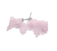 Luoyiyuan Elegantes kurzes Choker-Halsband aus Spitze, stilvolle Halskette, weich, bequem, robust, lässiger Halsschmuck, One Size, Wie beschrieben, Wie beschrieben