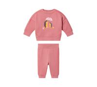 lupilu® Baby Jogginganzug, 2-teilig, aus reiner Bio-Baumwolle (Rosa, 50/56)