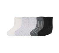 Lupilu® Baby Söckchen, 5 Paar (creme/grau/schwarz, 11-14)