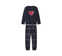 lupilu® Kleinkinder Pyjama mit Hose aus Flanell (Navy, 98/104)