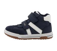 Kletterschuh LURCHI "Berny 1 TEX", Kinder, Gr. 28, blau (navy, weiß), Lederimitat, sportlich, Schuhe, Klettboots mit TEX, Größenschablone zum Download (82859221-28) navy, weiß