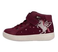 Lurchi Sneaker Yina TEX Mädchen Gr. 34 Veloursleder Beere Einhorn Klett