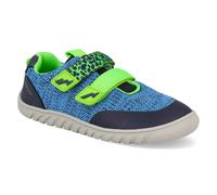 Lurchi Benny Barefoot Kinder Barfußschuh in Weite W aus Mesh Textil in Blau und Grün. blau Gr. 26