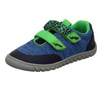 Barfußschuh LURCHI "Benny Barefoot", Kinder, Gr. 26, blau, lime, Textil, Schuhe Barfußschuh, Halbschuh, Klettschuh, Größenschablone zum Download (49250812-26) blau, lime