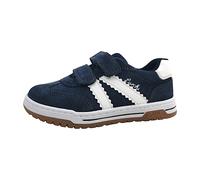 Lurchi 95L0013004 Sneaker, Navy, 34 EU Weit | Halbschuhe, Blau, Klettverschluss, Kinder, Schuhe